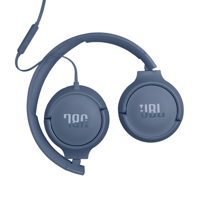 JBL Tune 520C USB-C - Blue - Hi-Res wired on-ear headphones - Bottom image number null